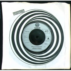 IAN MATTHEWS Devil In Disguise / Thro' My Eyes (Vertigo 6059 081) UK 1973 Company sleeve 45 (Silver Injection Moulded Labels)